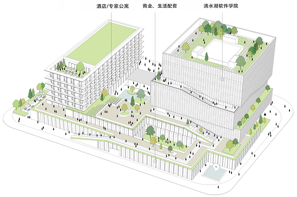 上海华东师大滴水湖国际软件学院丨中国上海丨EID Arch姜平工作室,华建集团华东建筑设计研究院-7