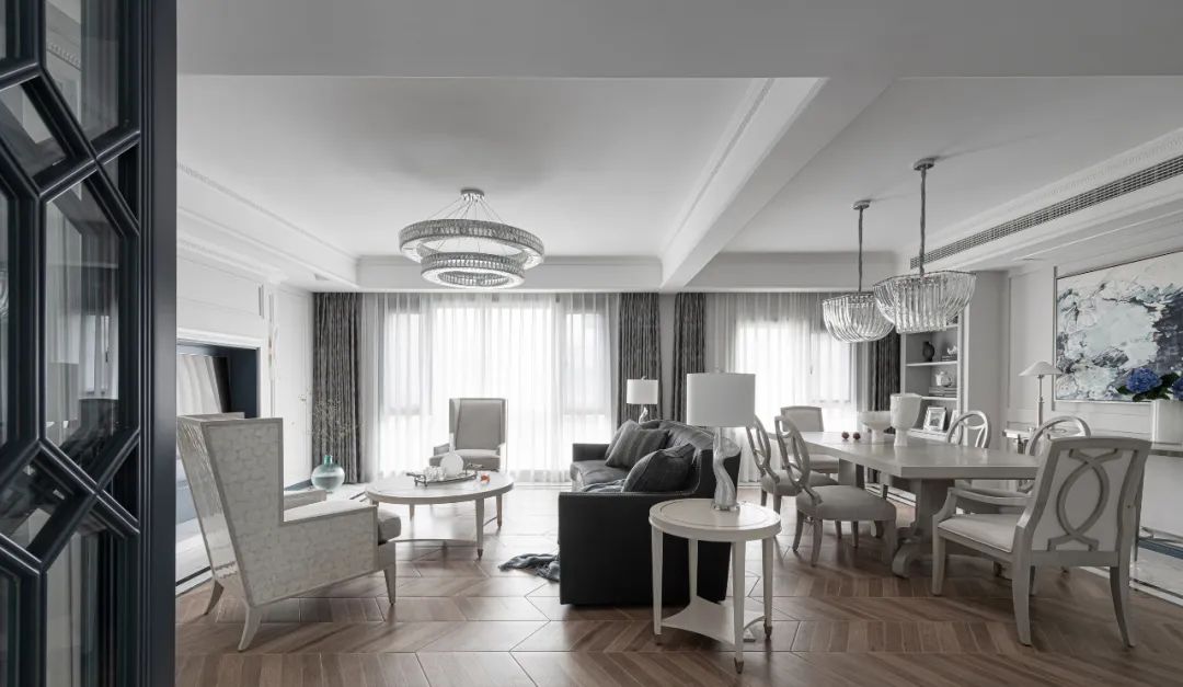 竖厅改横厅的超强设计，诠释优雅温柔的空间氛围 | 宏福樘设计-11