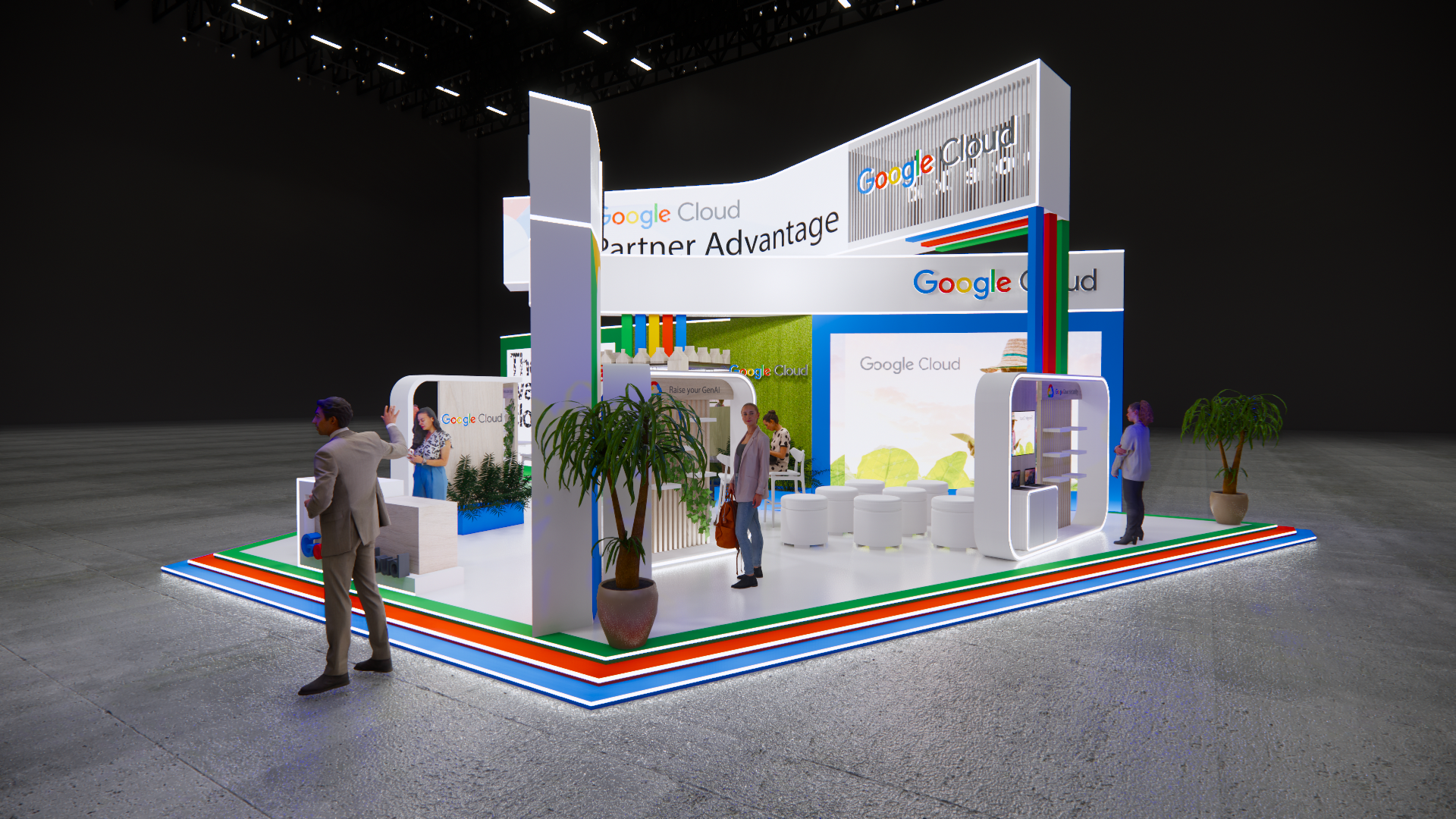 Google exhibition stand , event design-14