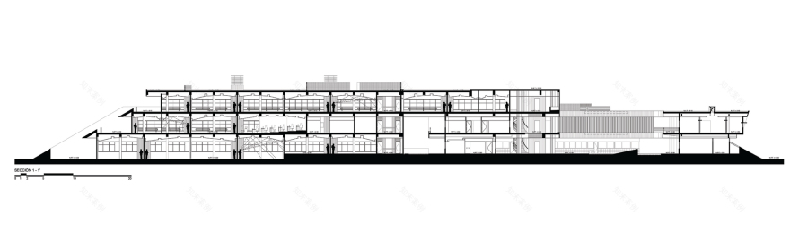 墨西哥尤卡坦自治大学教育建筑——绿色校园中的曲线魅力-6