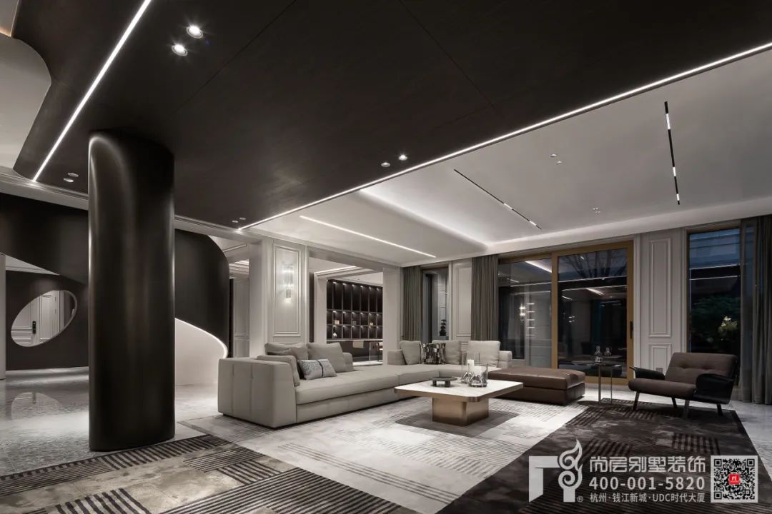 杭州香格里拉现代轻法大宅丨中国杭州丨杭州尚层装饰-20
