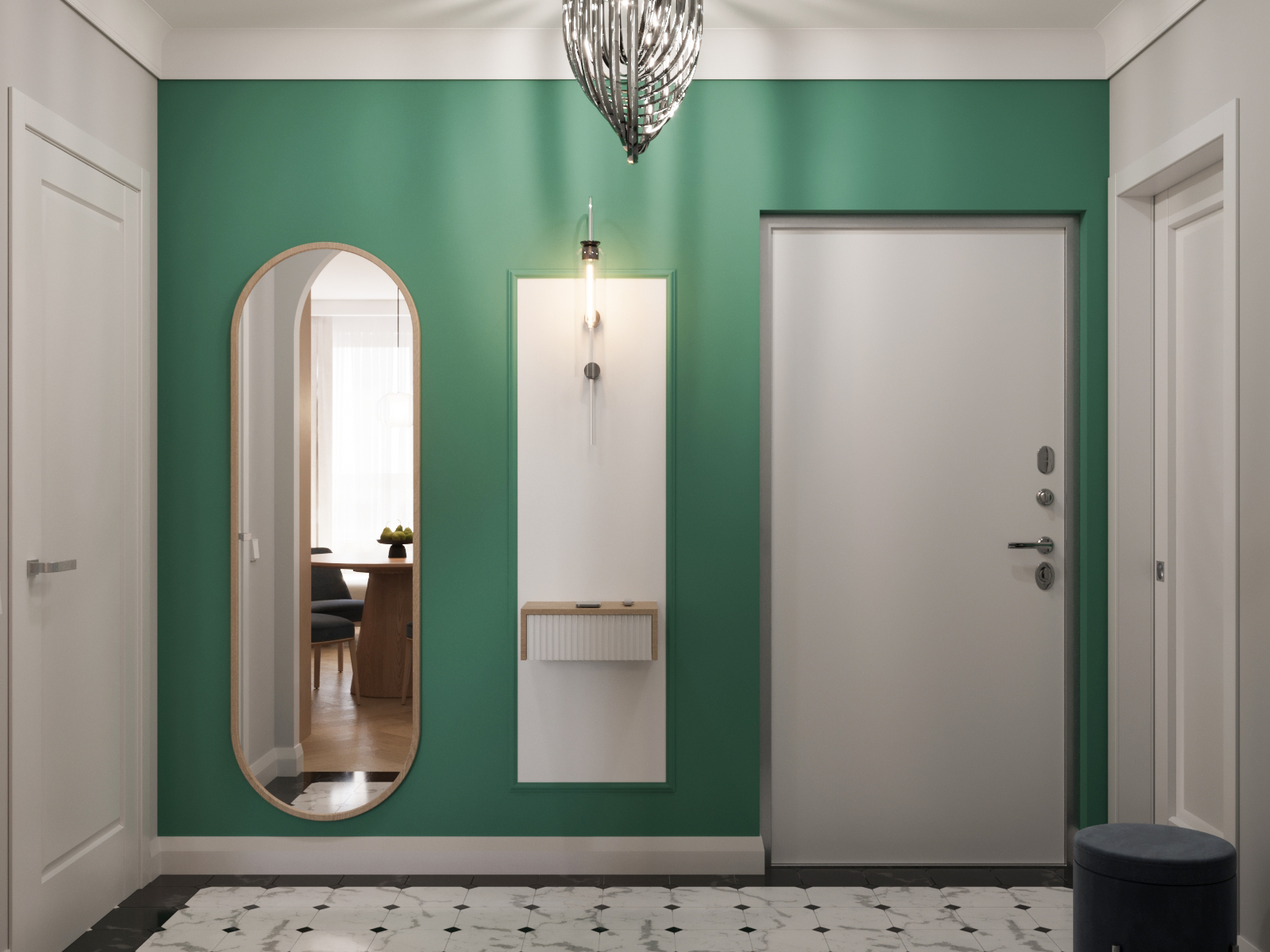 42㎡公寓室内设计项目丨Natalia Proskura,Alex Polay-3