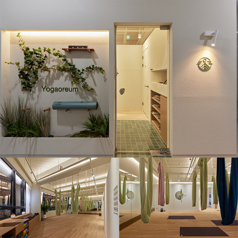 高级白色与木质，30 平米瑜伽中心的精致设计-1