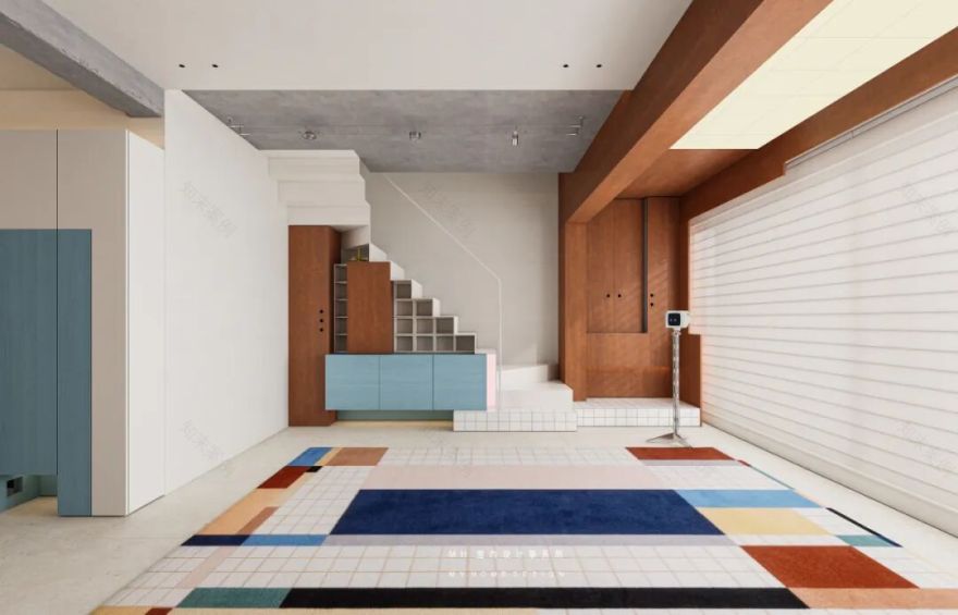 【首发】MH设计新作:色彩·情绪▏彰显个性跃层空间的趣活之境-52