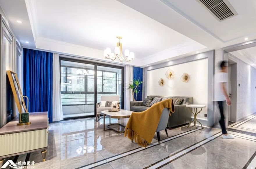 三代同堂美式轻奢宅,精致收纳与共享空间完美融合-35