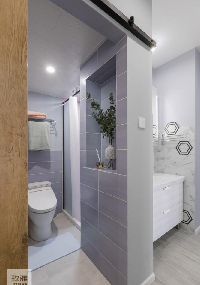 马卡龙色系的甜蜜空间-68