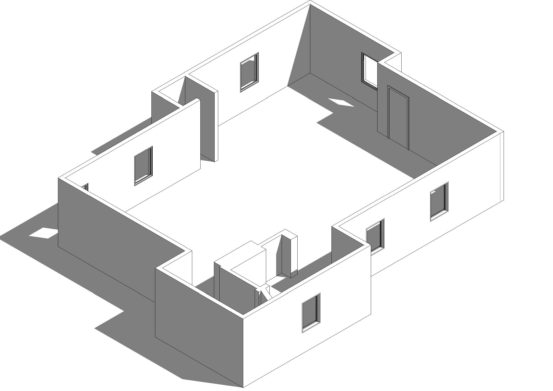 Basic 3D model for a house in USA 2020-5