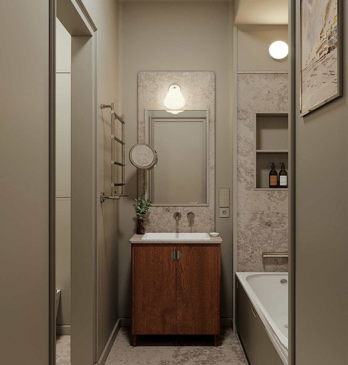 北欧风随性优雅生活空间-14