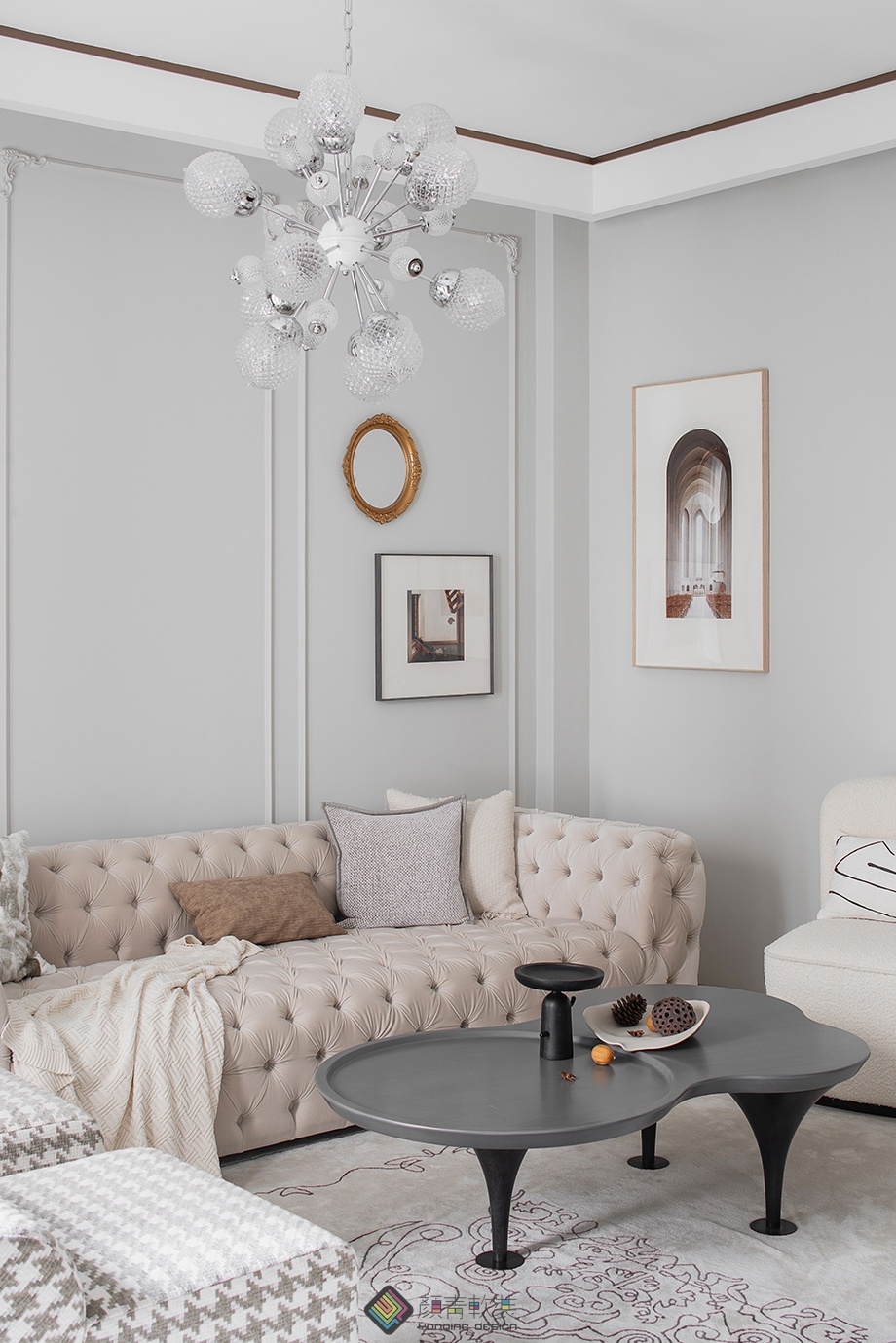 群贤府美式混搭浪漫改造-10