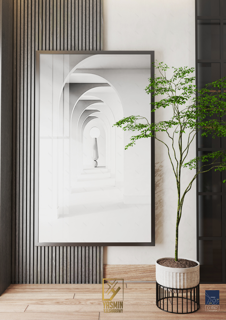 当代客厅与开放式厨房和餐厅设计丨yasminy.elsharawy-21