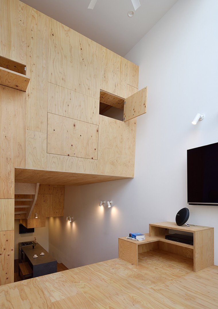 纯黑五角建筑 大阪50平米四口之家-4