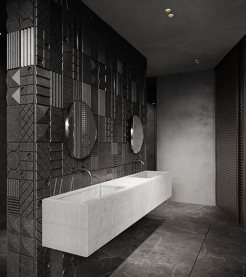 乌克兰极简黑公寓丨乌克兰基辅丨IQOSA-36