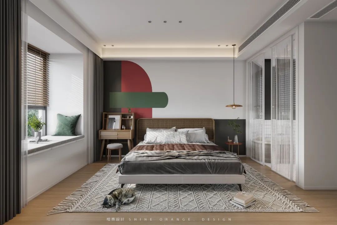 《橙熹设计》 | 混搭风格,充满温暖与趣味的家-50