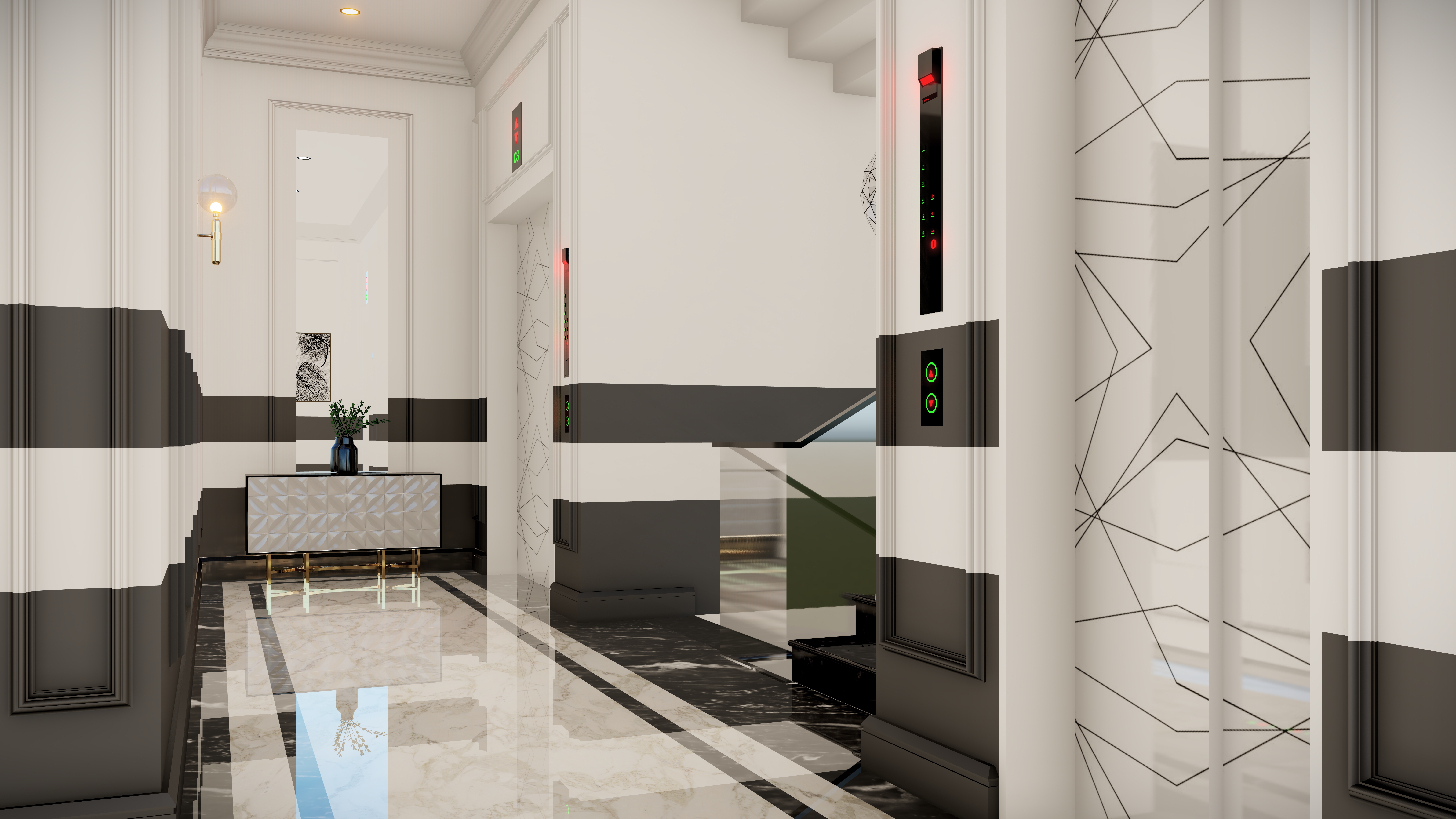 Apartments lobby design-5
