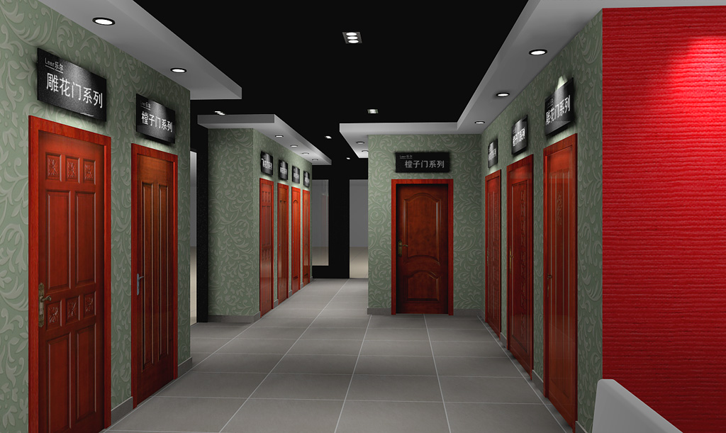 大型实木门专卖店设计图（含效果） 9-6