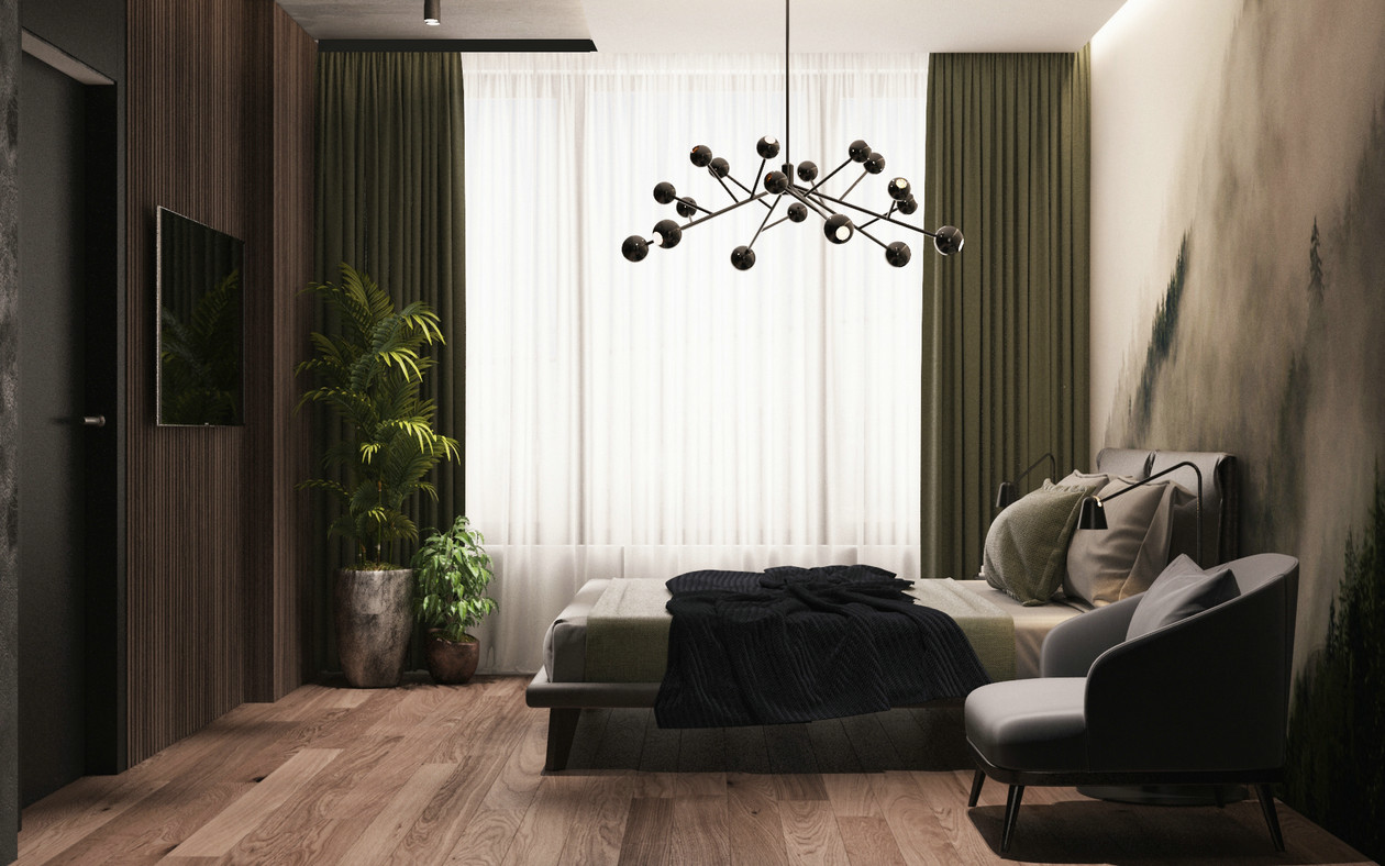 乌克兰 88㎡奥博隆公寓，现代简约设计-22