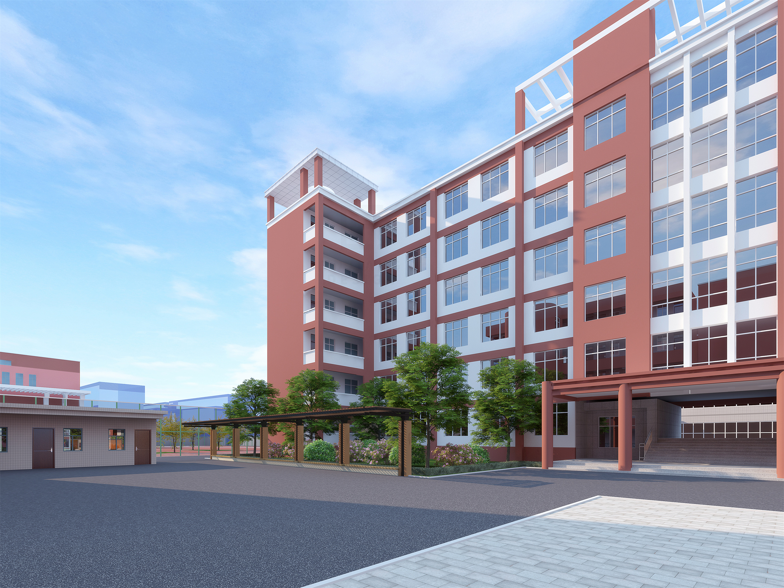 一所学校！鸟瞰图来了！-4