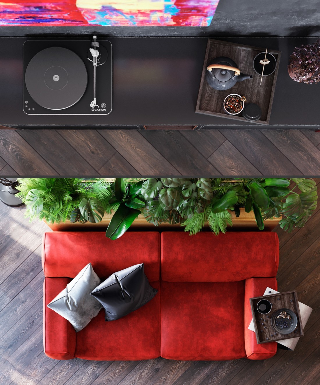 乌克兰 116㎡惊艳红色时尚美宅-46