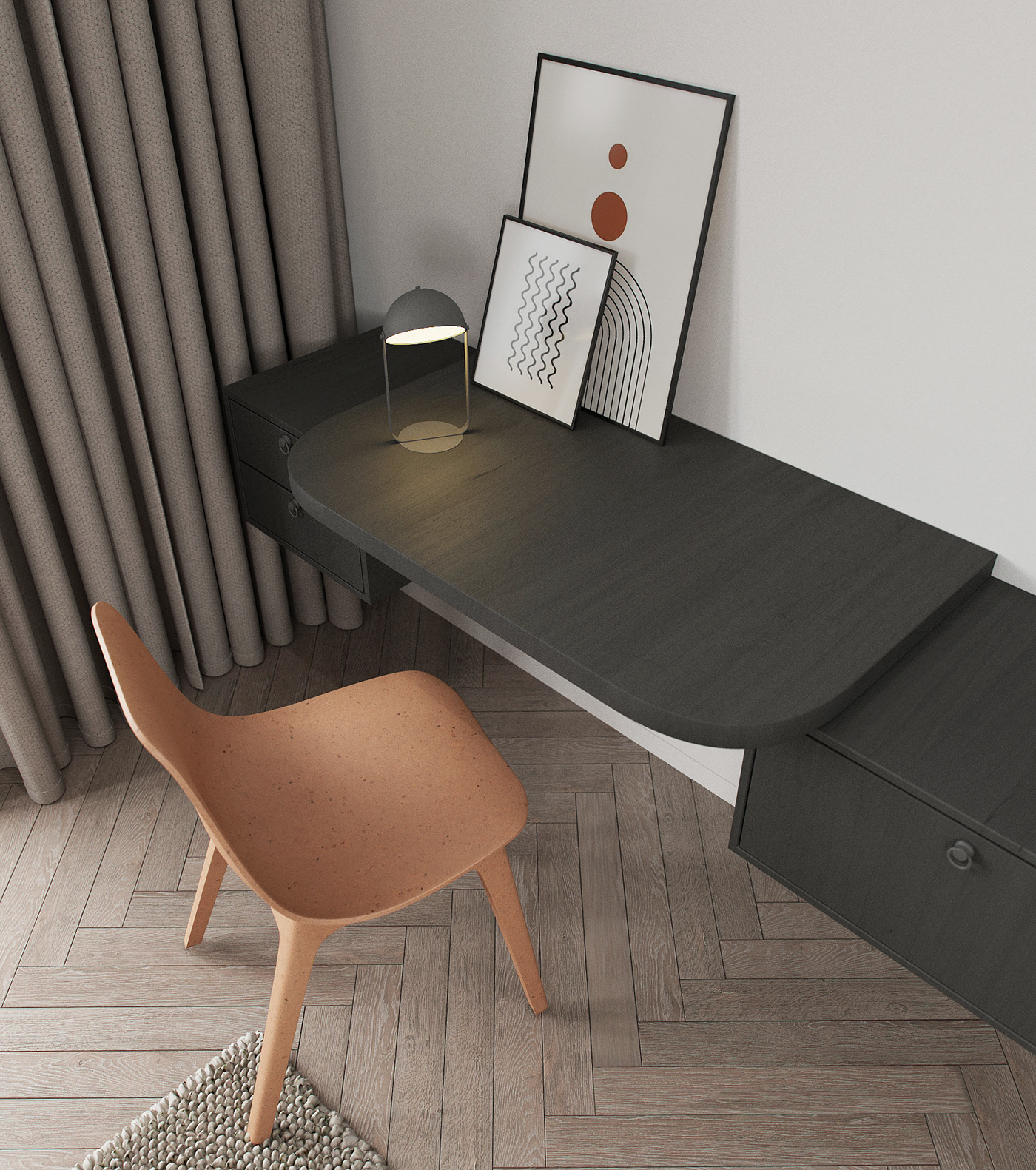 现代简约平层设计-18