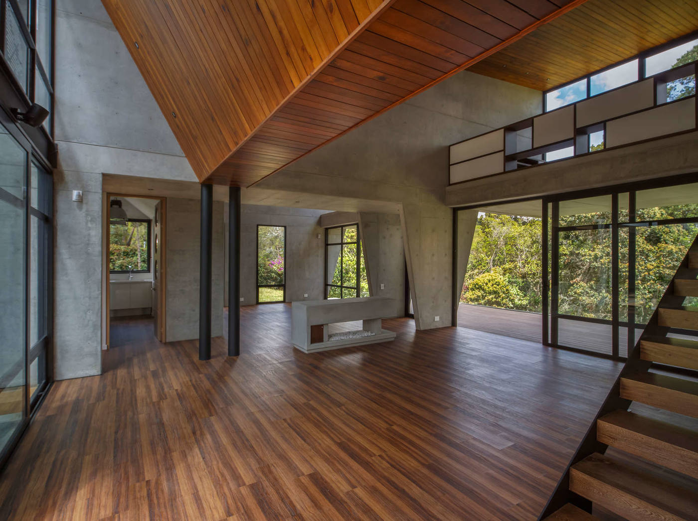 直棱直角的美好——开放可达的天井伴着散落一屋的阳光-4