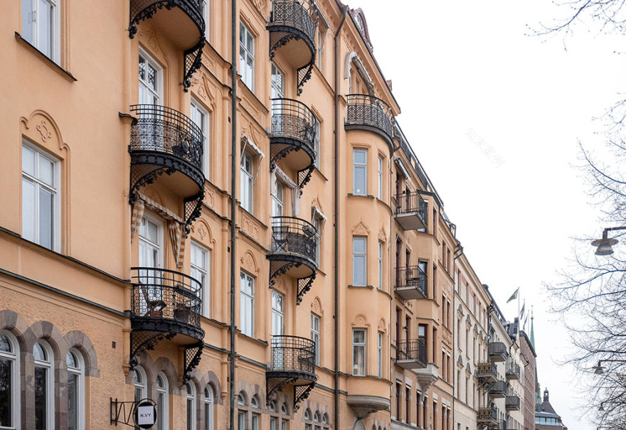 斯德哥尔摩活力蓝色公寓设计-34