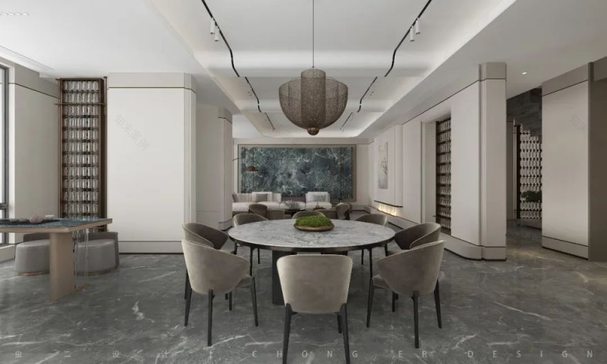 新泰铭流府邸别墅设计丨虫二设计-19