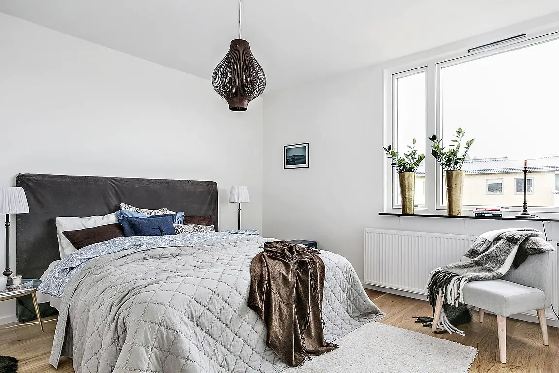 灰蓝调的宁静空间 | Scandinave 风格一居室设计-16