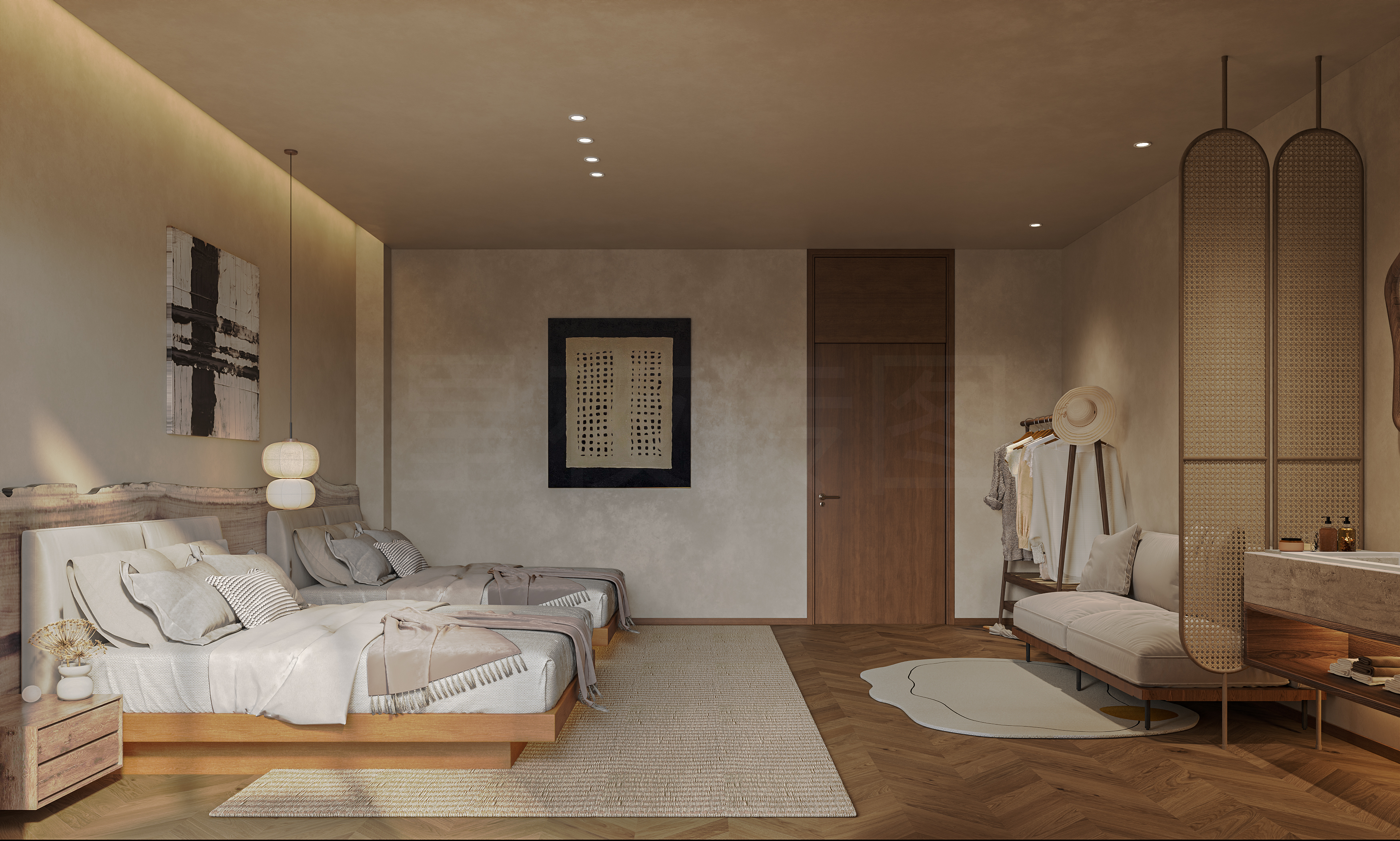 现代原木酒店，温馨且舒适，主打一个便捷-1