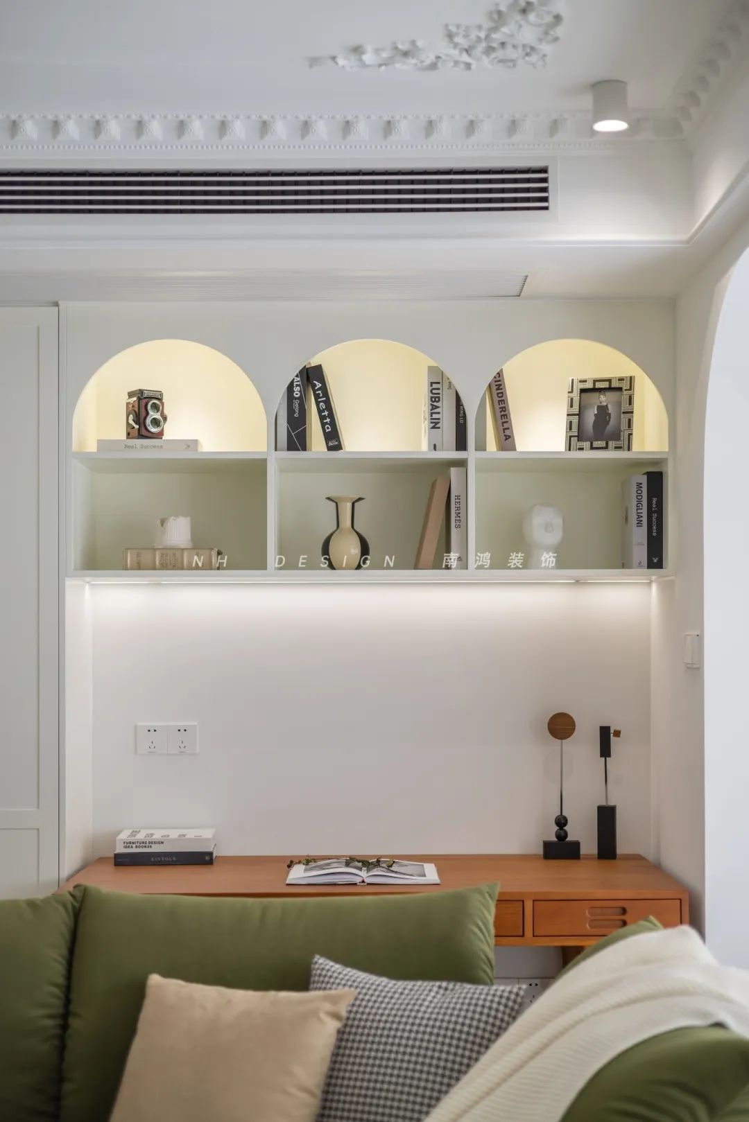 杭州府苑新村104㎡轻法式浪漫家居设计丨中国杭州丨浙江南鸿装饰-53