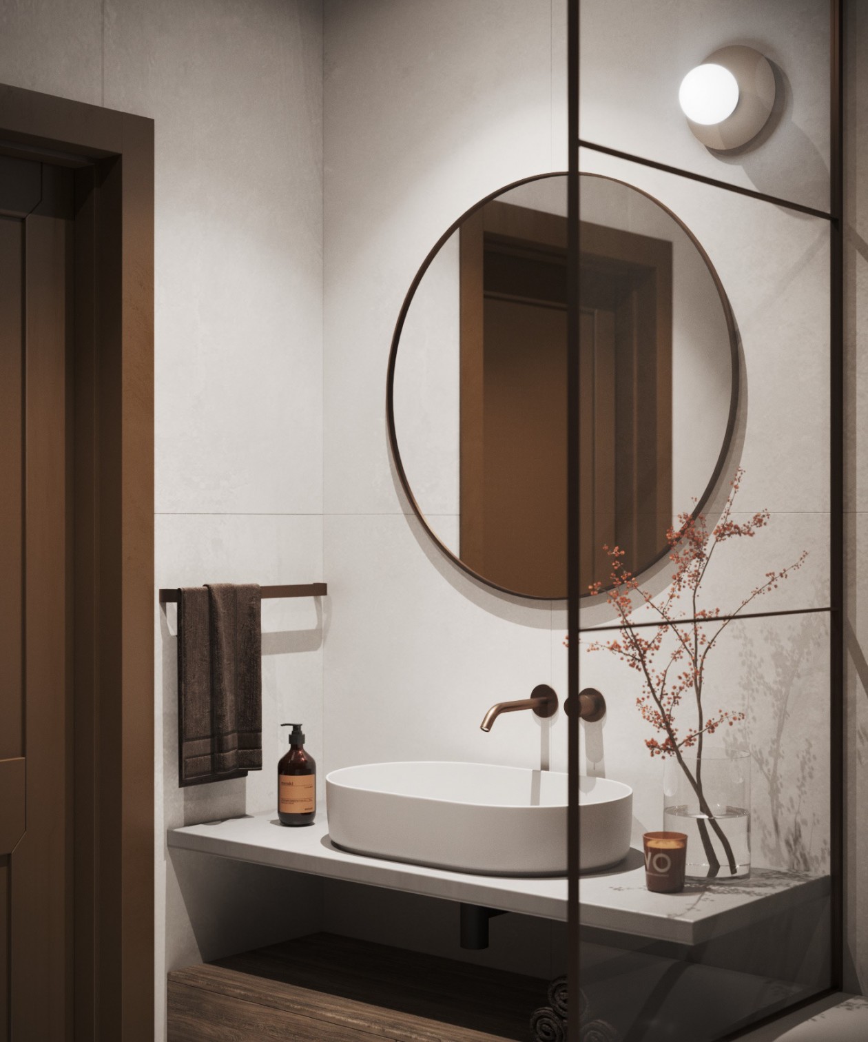 105平现代空间，古铜色调！-17