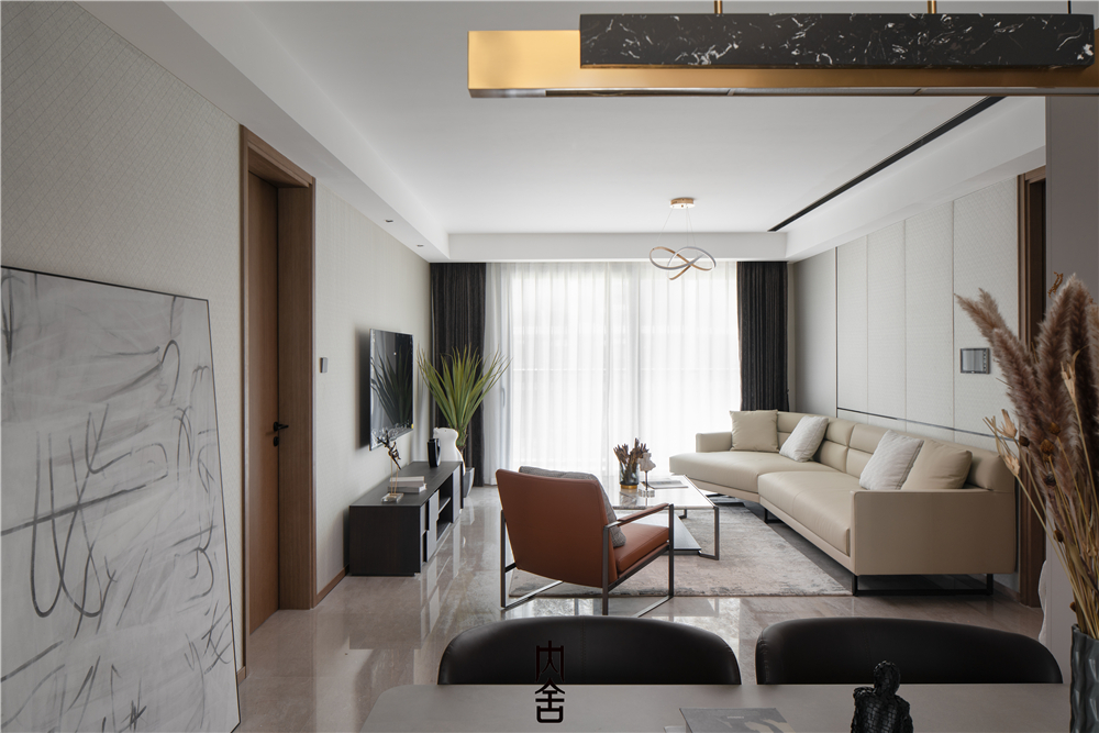 浓浓月色 · 现代轻奢四室两厅软装改造丨内舍软装·总部设计团队-2