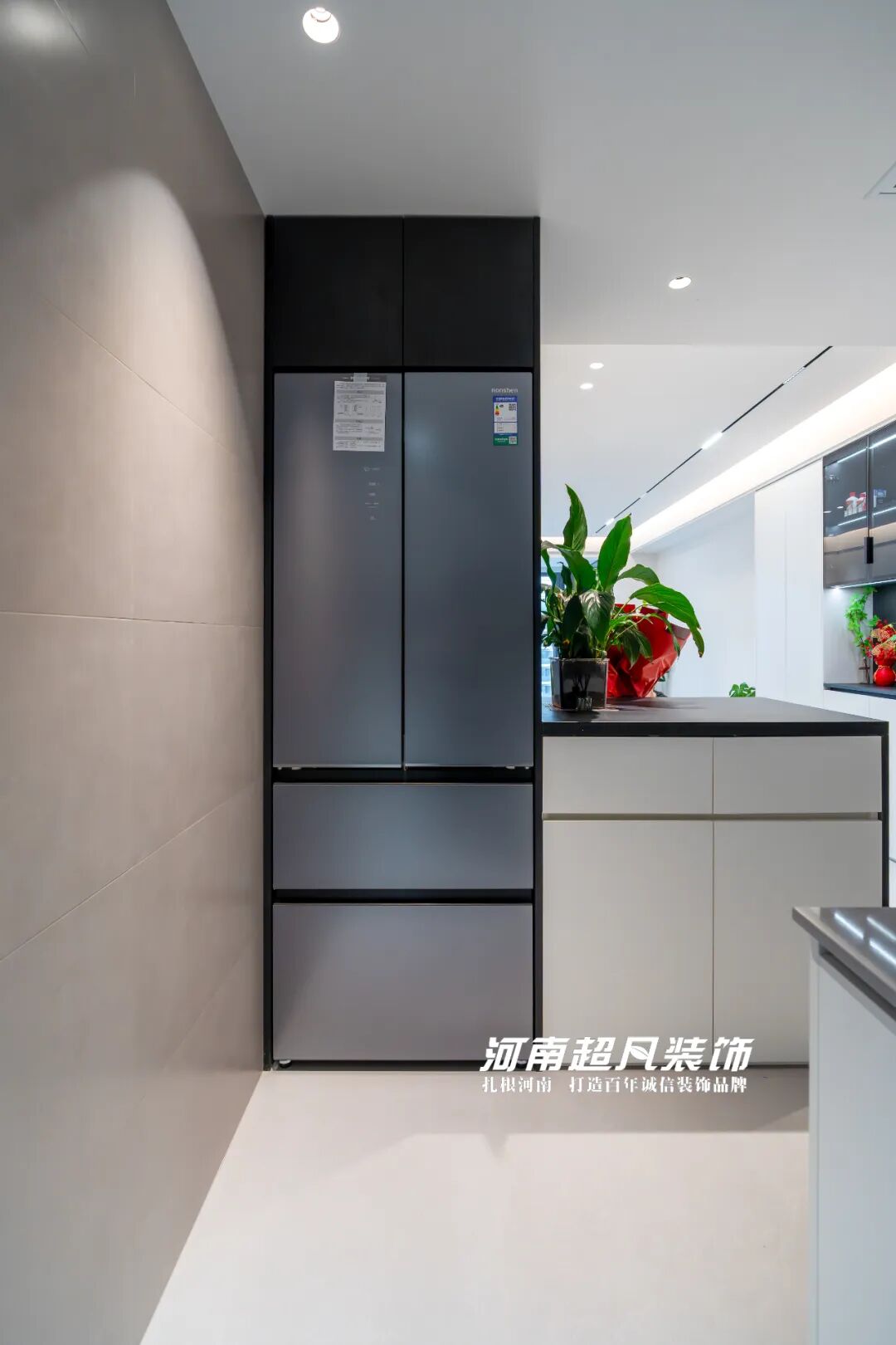 完工首发丨金水区美盛教育港湾，110平黑白灰极简风，色彩纯粹层次丰富-100