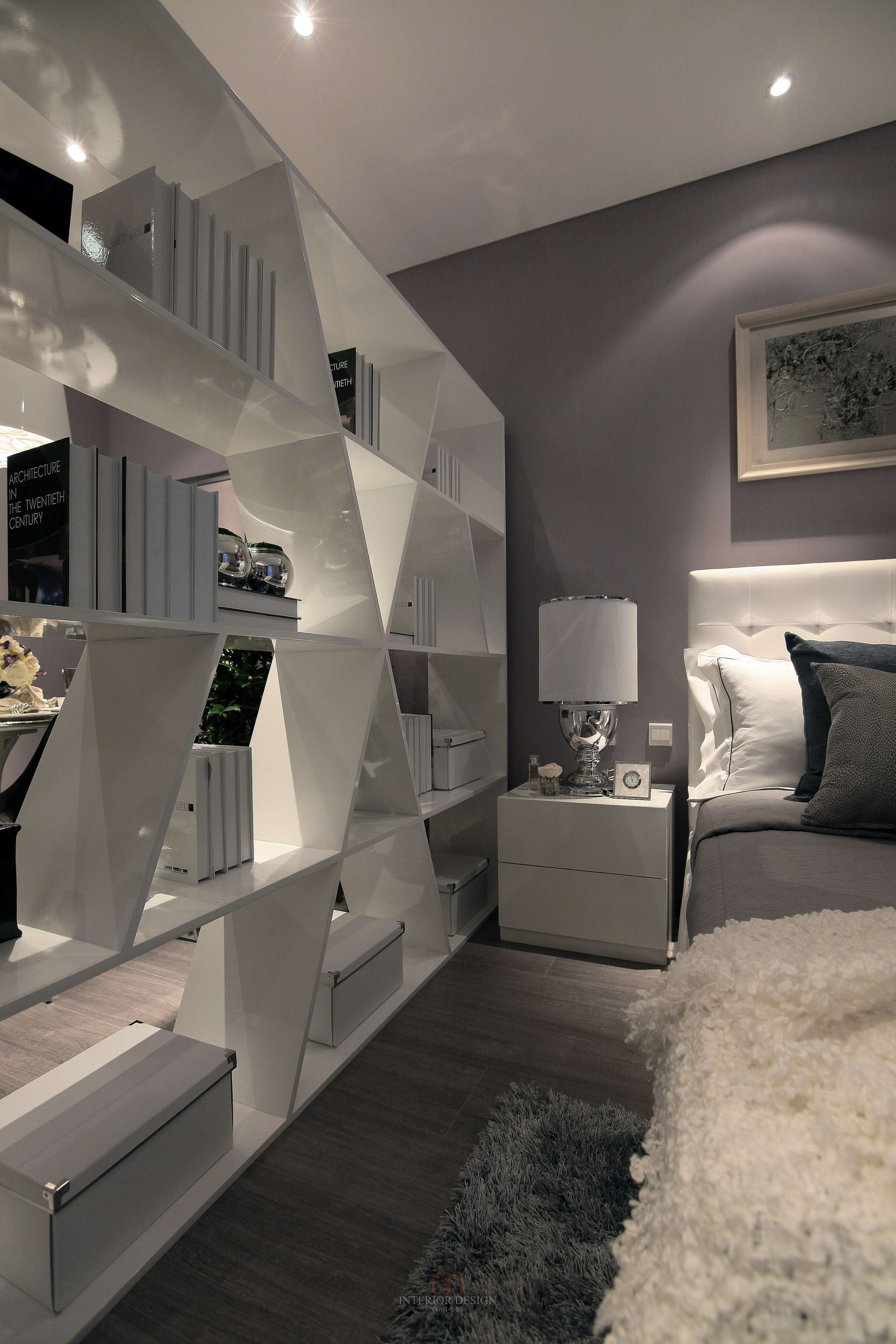 北京现代风格样板间      绽放-2-3