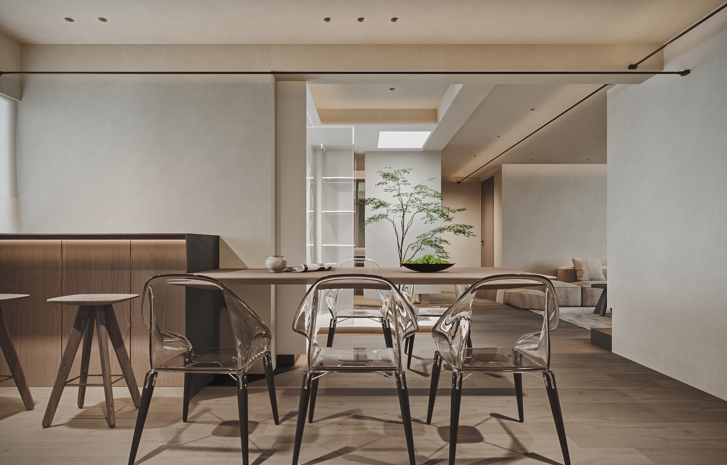 派逃设计|130m²侘寂风住宅-34