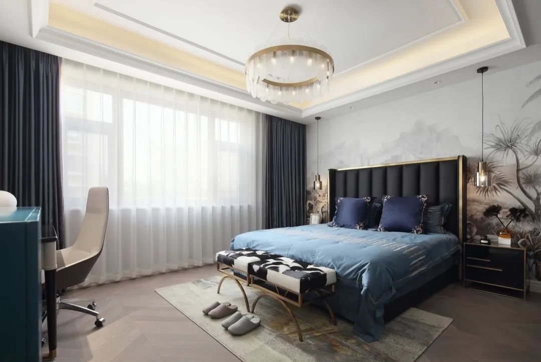 鑫界帝王国际样板间 | 现代轻奢风格下的古典艺术对话-38