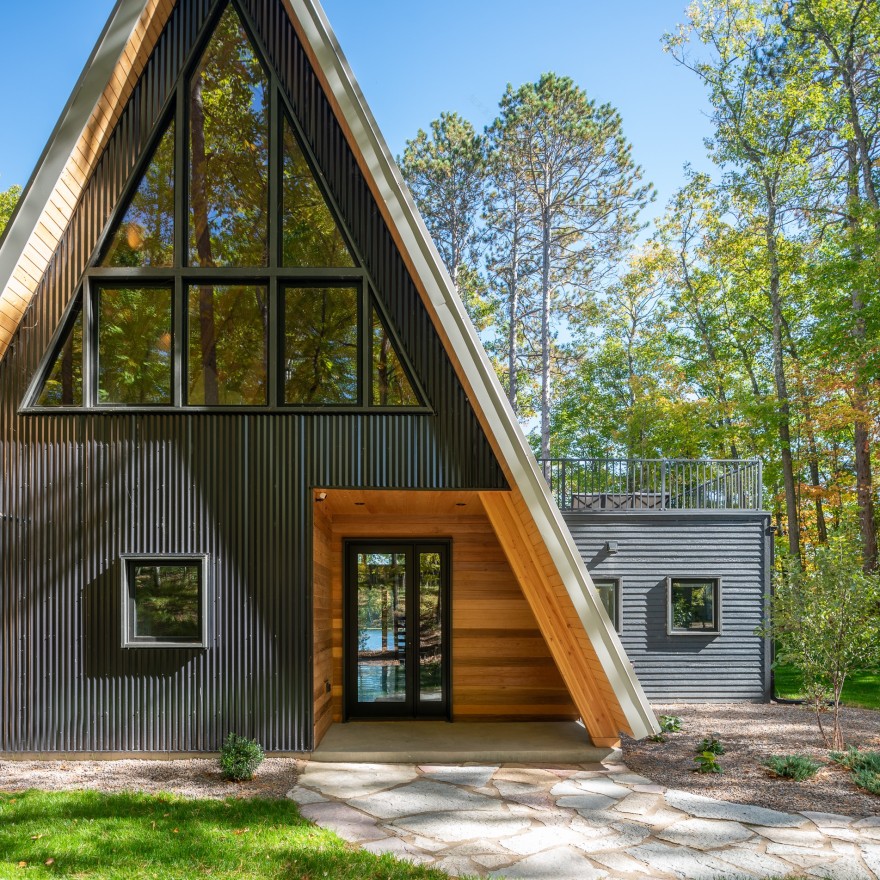 湖畔静谧 A 框别墅-10