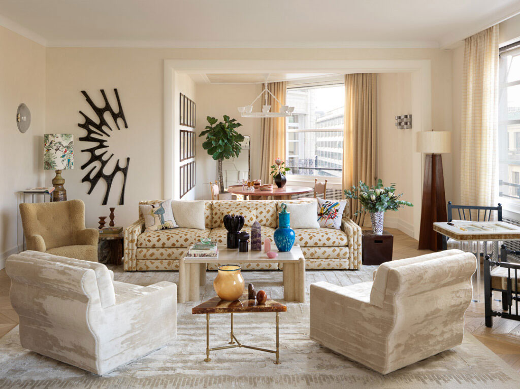 现代巴黎公寓设计中的温暖装饰艺术风格-4