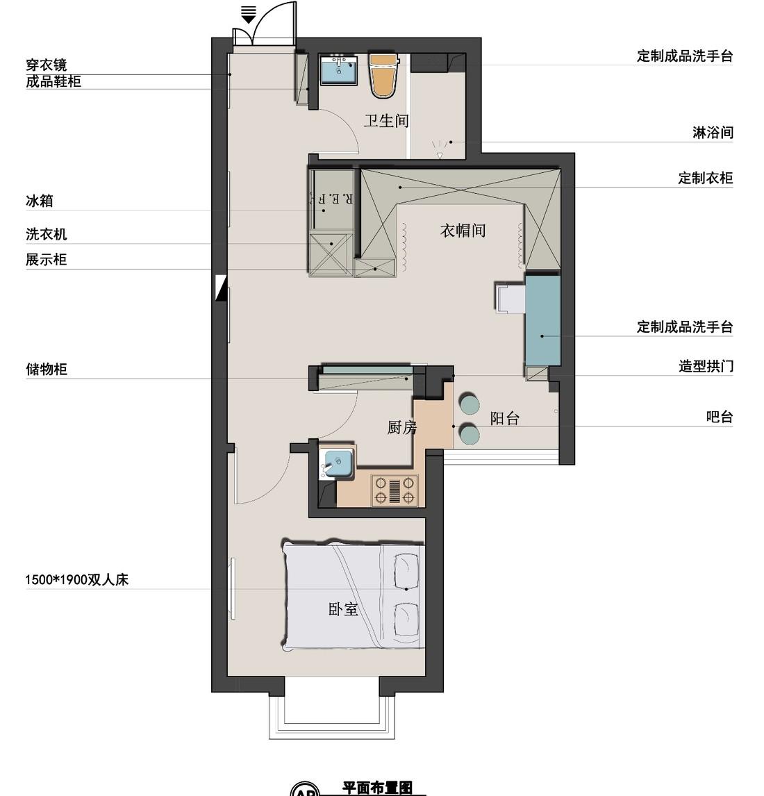 小户型公租房改造，打造多功能北欧风空间-13