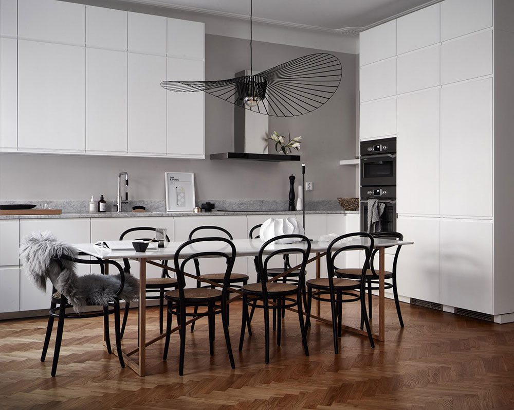 北欧风格公寓的优雅暗调设计-8