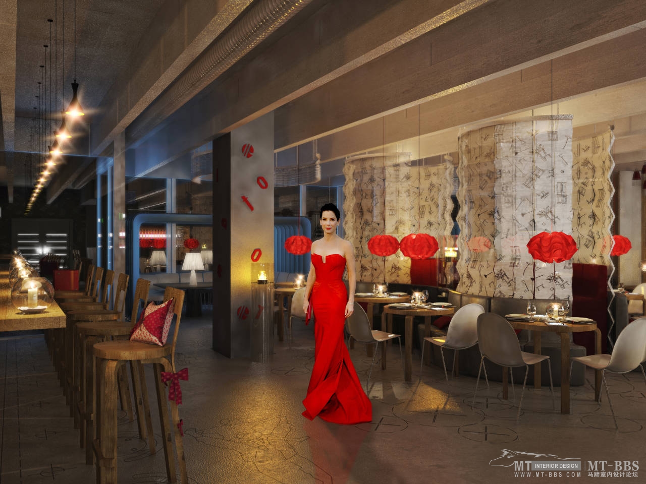 变色龙餐厅（Chameleon Restaurant  Za architects）-16