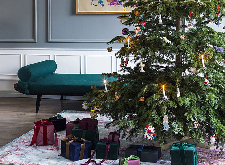 丹麦现代公寓的节日装饰艺术-1