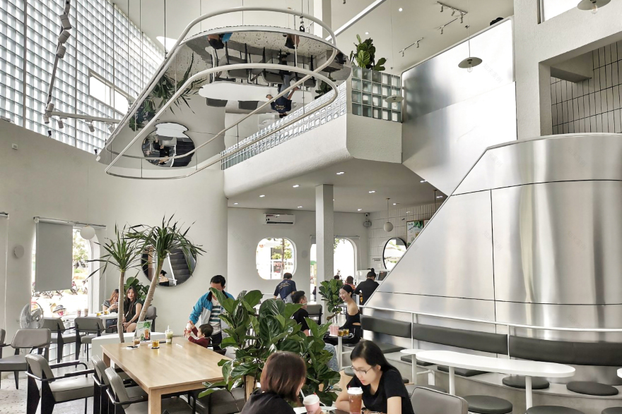 CoCo Cha 台湾茶和咖啡 – 白灯笼 | PT Arch Studio | 2023 | 越南-17