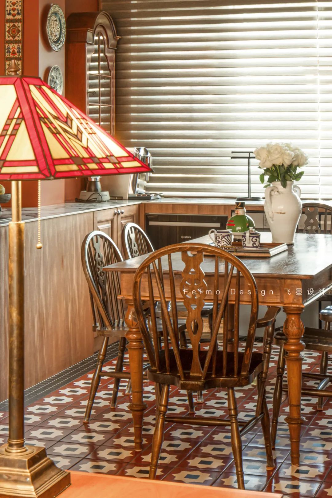 淮南南山里139㎡复古南洋风家居设计,藏身图书馆的定制生活-49