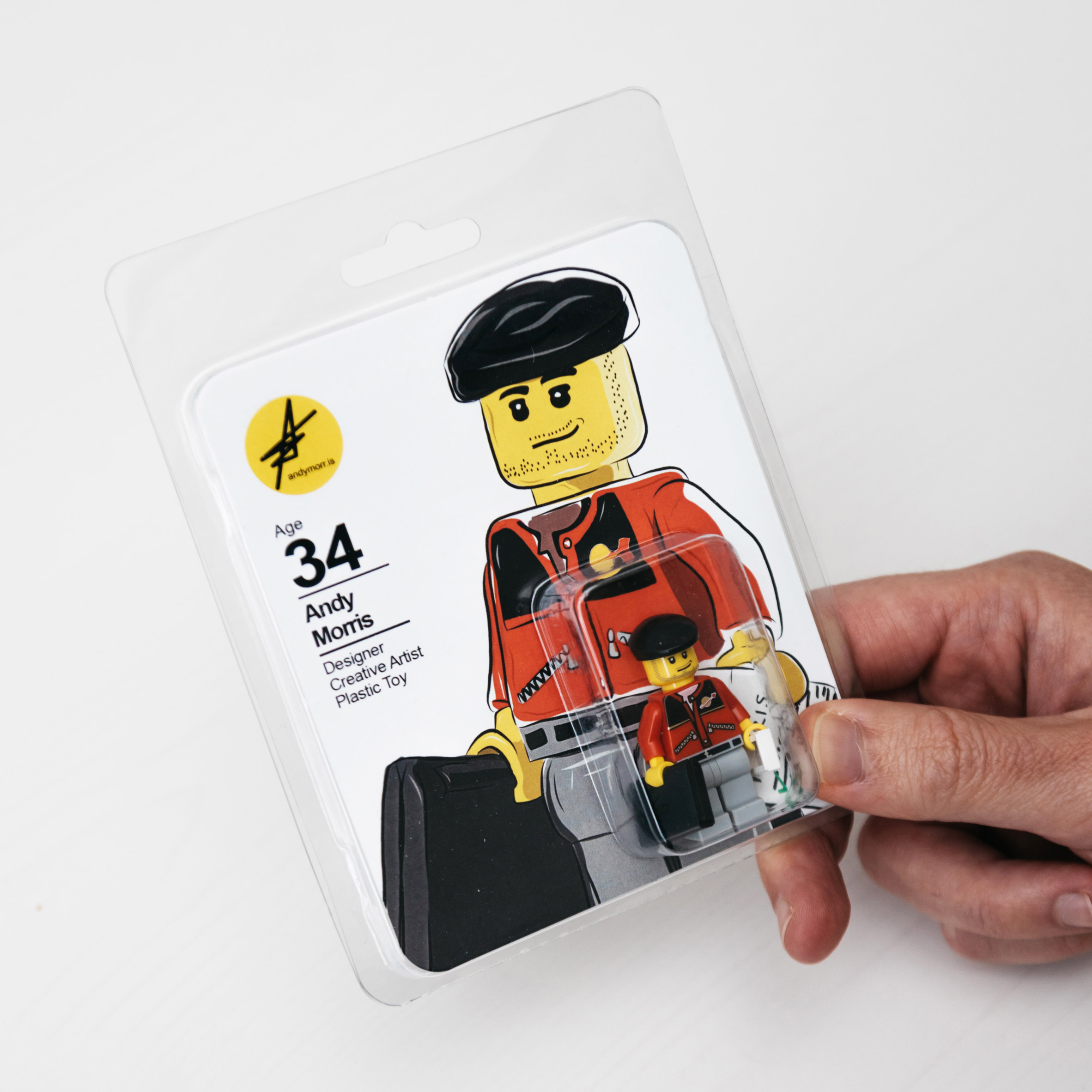 Design graduate Andy Morris uses Lego minifigure as his CV-11