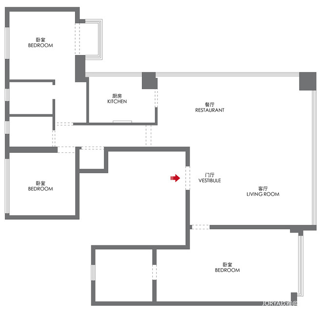 134万元三居192平米装修案例-17