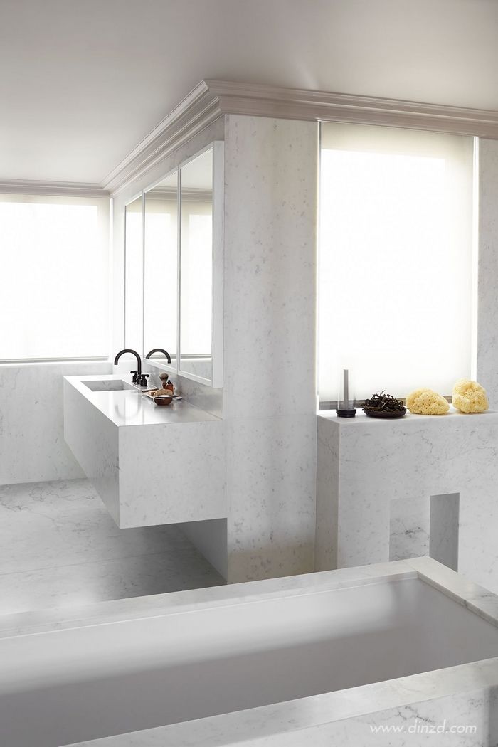 巴黎 19 世纪公寓的极简诗意空间-35