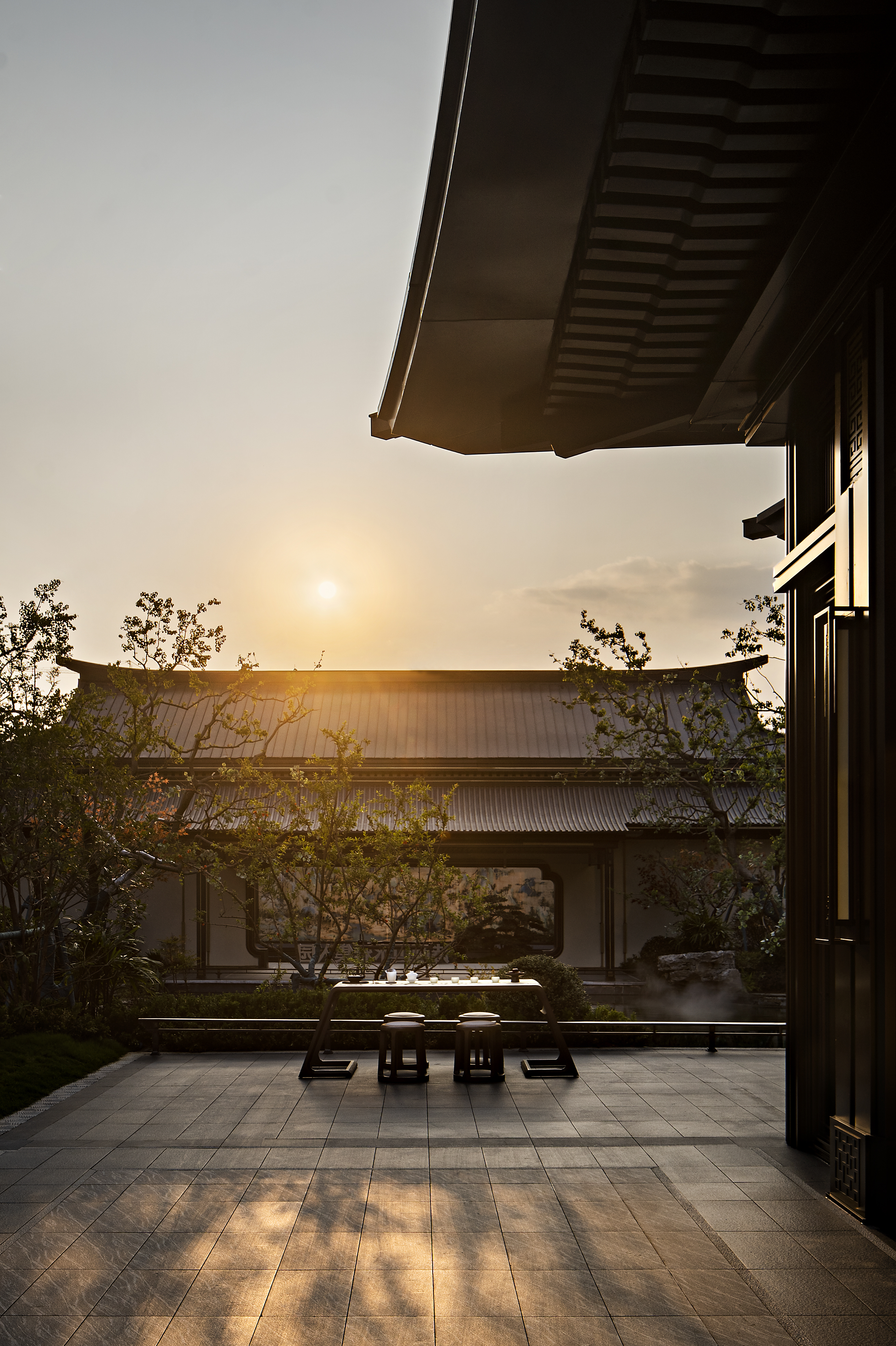 深圳盘石设计 | 700㎡中式售楼处，墨香雅韵，风雅成赋-2