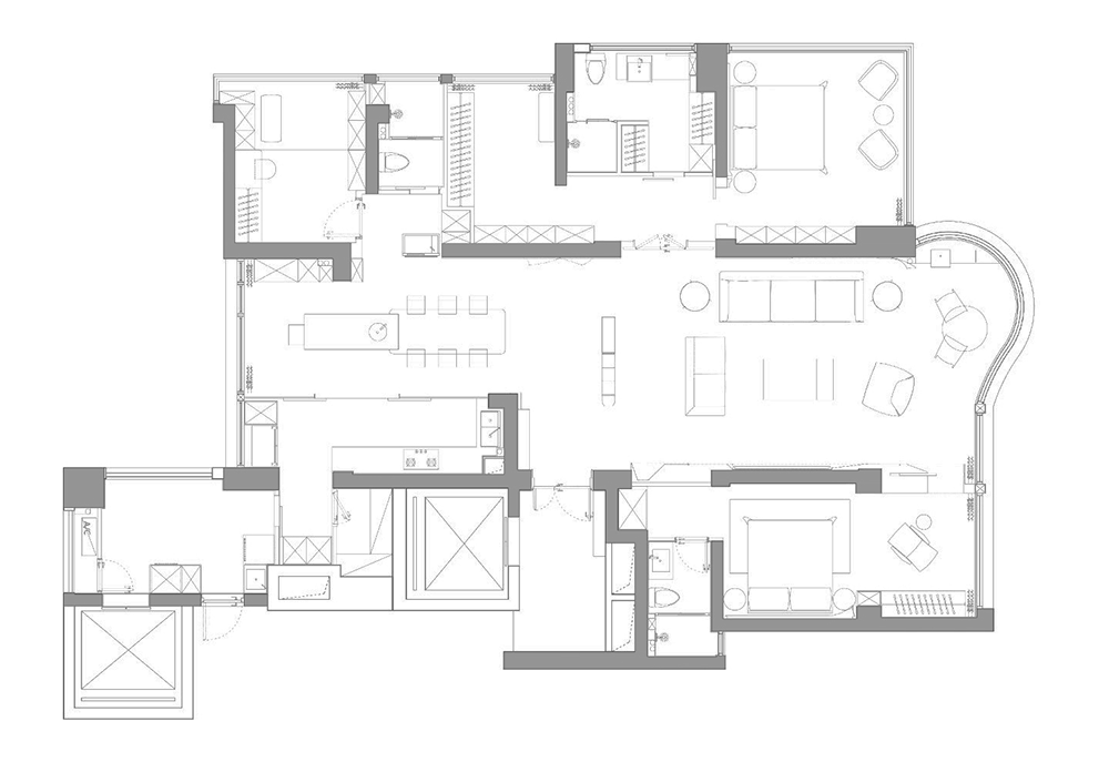 极简公寓丨杜弗设计-41