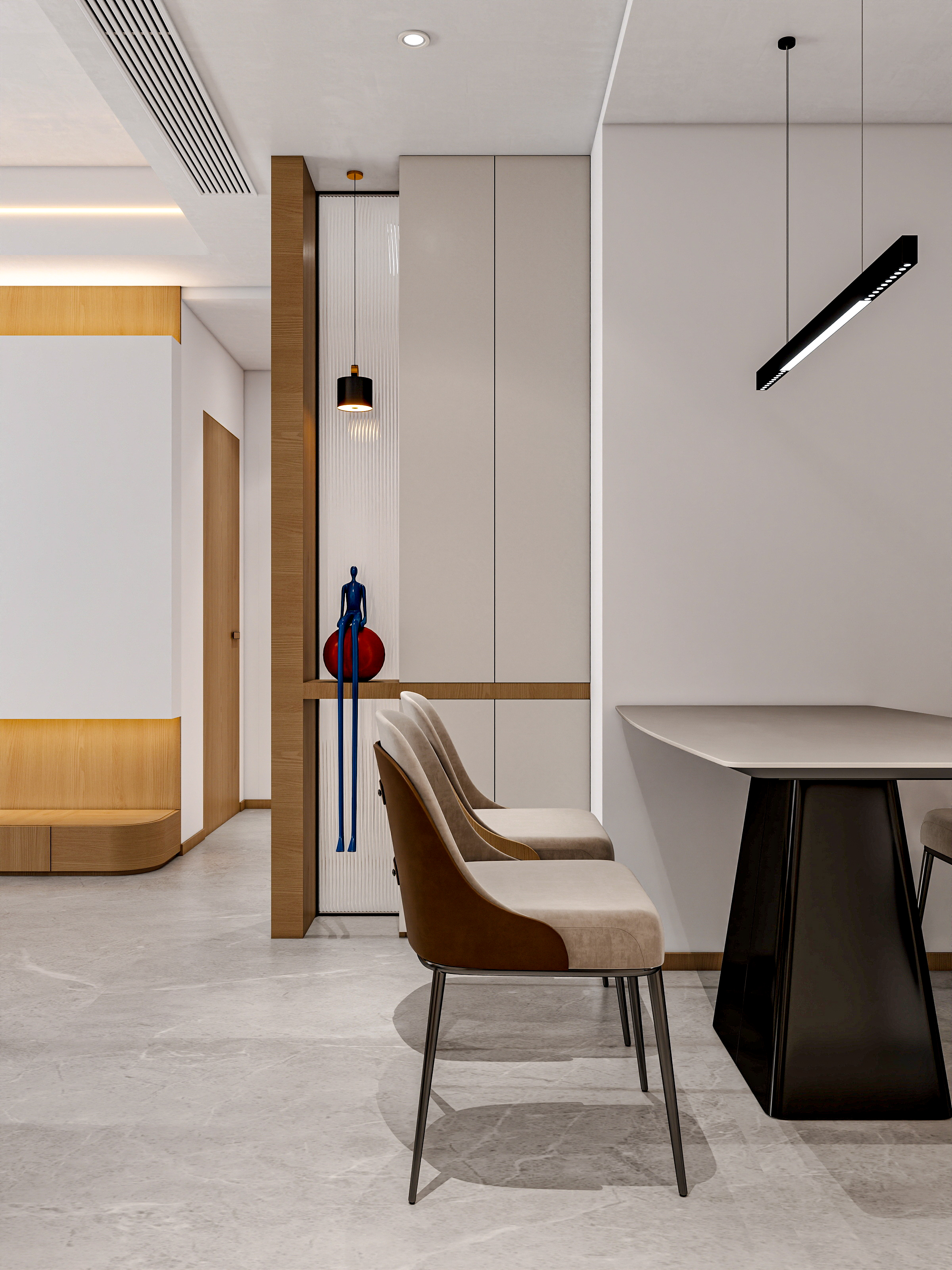 新疆乌鲁木齐绿景苑（87平方现代简约三居室）-16