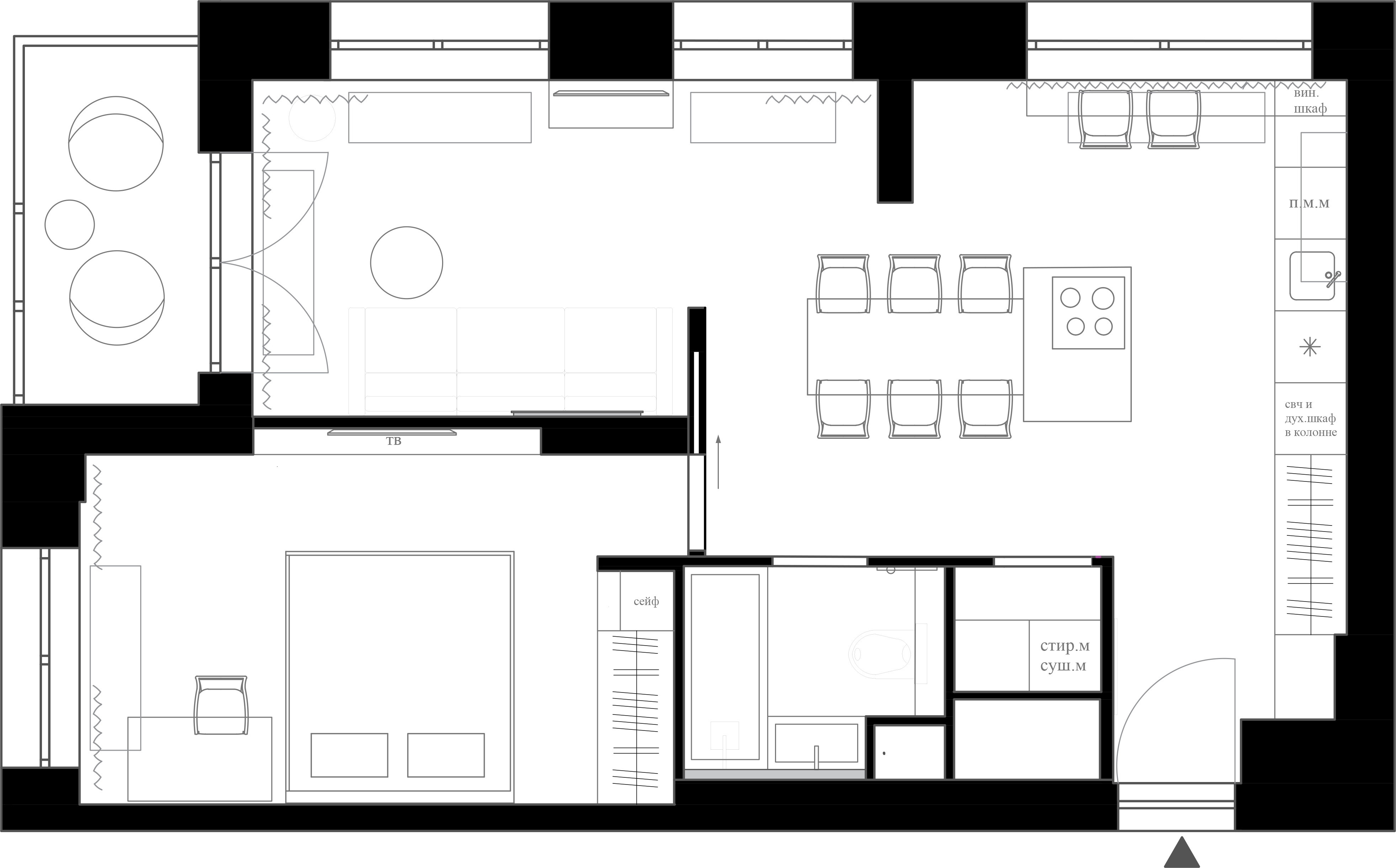 公寓室内设计丨（维多利亚·科祖布斯卡娅）-3